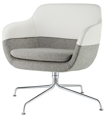 Brunner crona 6381a lounge kruisvoet fauteuil