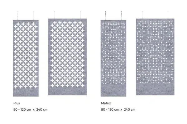 Akoestisch hangend paneel – felttouch
